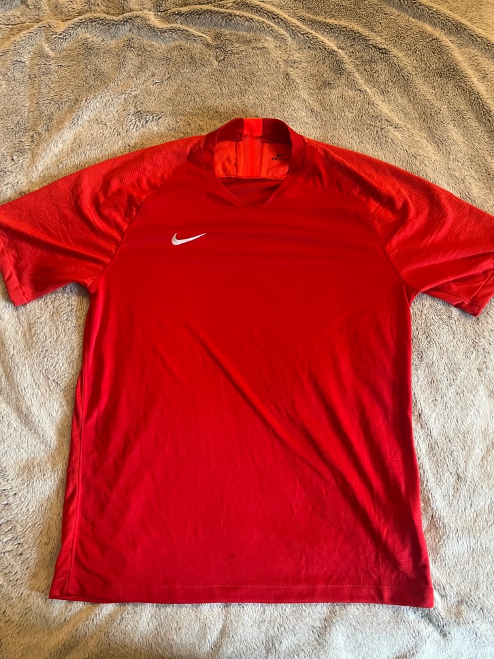 Nike Men’s Red Short-Sleeve Training Jersey